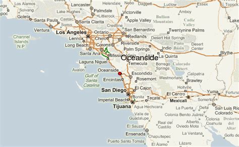 Oceanside California Map Of Oceanside Ca