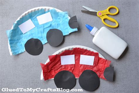 Paper Plate Cars Kid Craft Glued To My Crafts