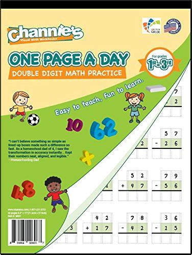 Channies One Page A Day Double Digit Math Problem