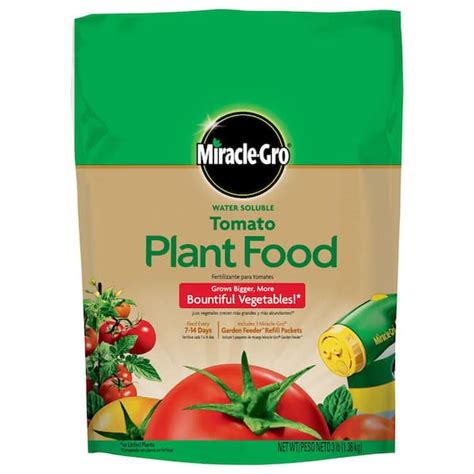 Miracle Gro 3 Lbs Water Soluble Tomato Plant Food 1000441 The Home Depot