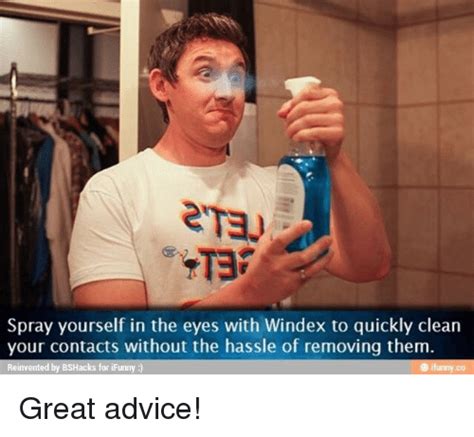Spray Yourself In The Eyes With Windex To Quickly Clean Your Contacts