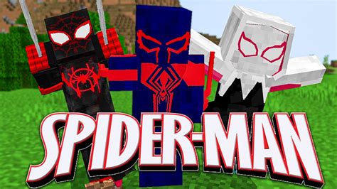 Spider Verse Addon For Minecraft Pe Spider Man Mcpe Youtube
