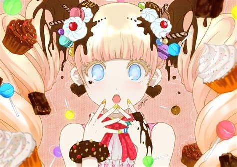 Anime Art Food Desserts Sweets Personified Chocolate