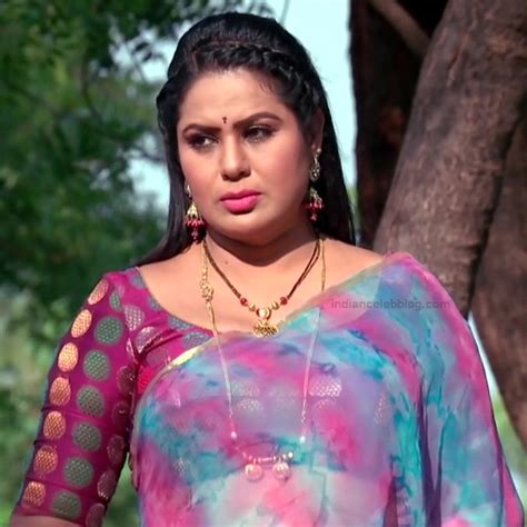 Tina Naidu Swathi Chinukulu Telugu Serial Actress Hot Sari Pics Indian Telly Show