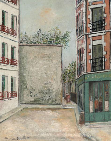 Maurice Utrillo La Belle Gabrielle Rue Saint Vincent Montmartre