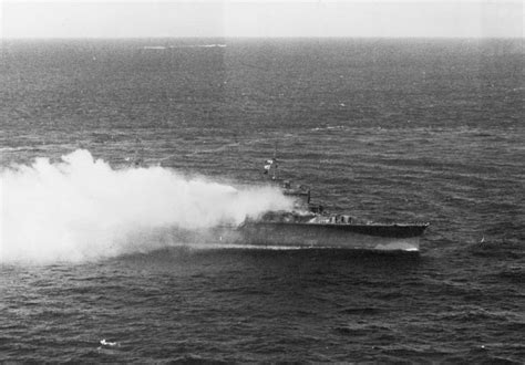 Photo Katori Burning Off Truk Caroline Islands 19 Feb 1944 World