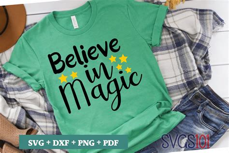 Believe In Magic Svg Cuttable File Dxf Eps Png Pdf Svg Cutting File