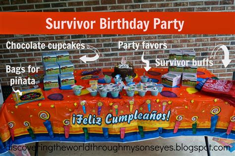 Kids Survivor Themed Birthday Party Discovering The World Through My