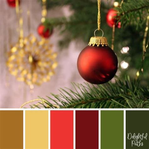 Christmas Color Palettes Delightful Paths Christmas Palette