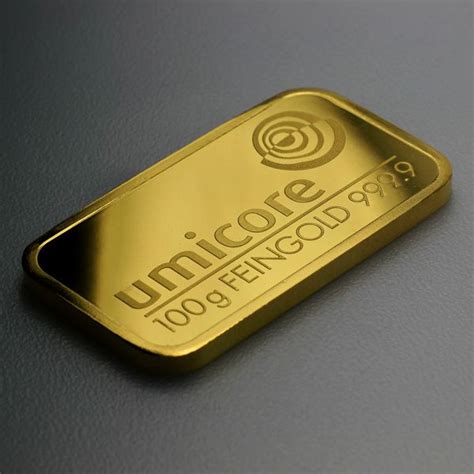 100g Umicore Goldbarren | ESG Edelmetall-Service GmbH & Co. KG