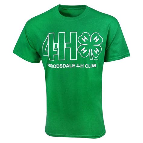 Custom Green 4 H Club T Shirt Minimum Order Of 12 4 H Club Custom Shirts 4 H