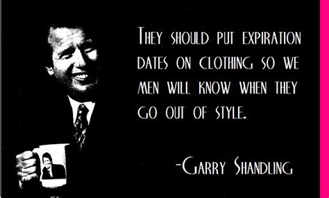 Garry Shandling With An Sos On The Innate Sartorial Sense Of Style By