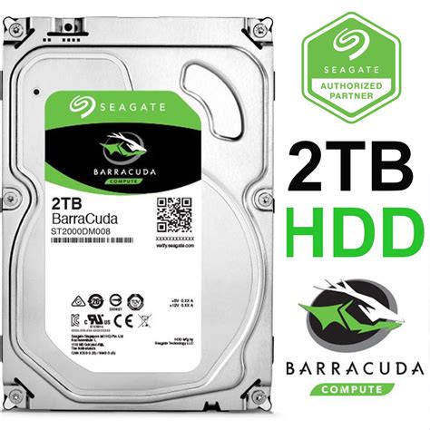 Seagate 2tb Barracuda Sata 6gb S 64mb 7200rpm Hard Drive The