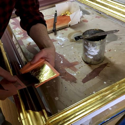 Water Gilding 23k Gold Leaf Rich And Davis Artisan Frame Makers
