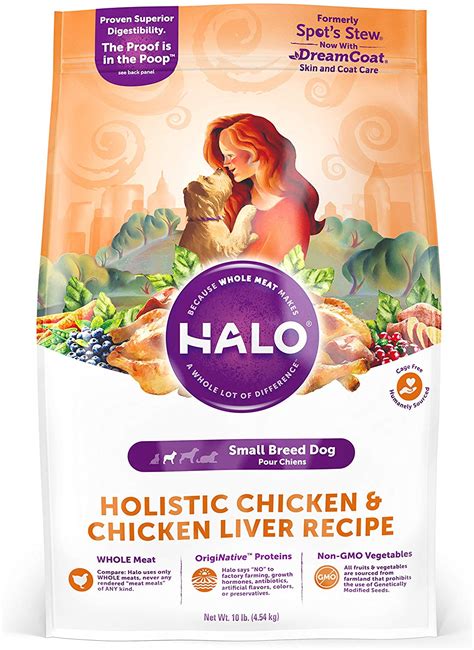 This is the only one i buy until my pup is a. Organic Dog Food - Halo Natural Dry Dog Food, Small Breed ...