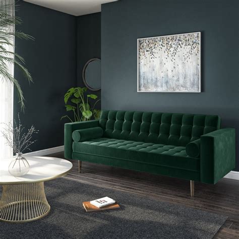 30 Dark Green Couch Living Room