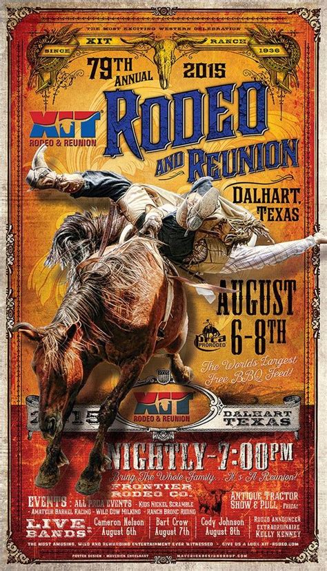 Xit Rodeo And Reunion Rodeo Poster Rodeo Poster Rodeo Cowboy Art