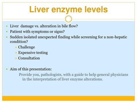 Ppt Liver Enzyme Alteration Powerpoint Presentation Free Download