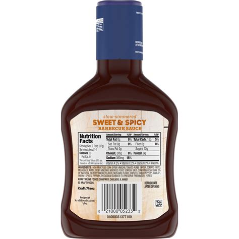 Kraft Sweet And Spicy Slow Simmered Barbecue Sauce 18 Oz Shipt