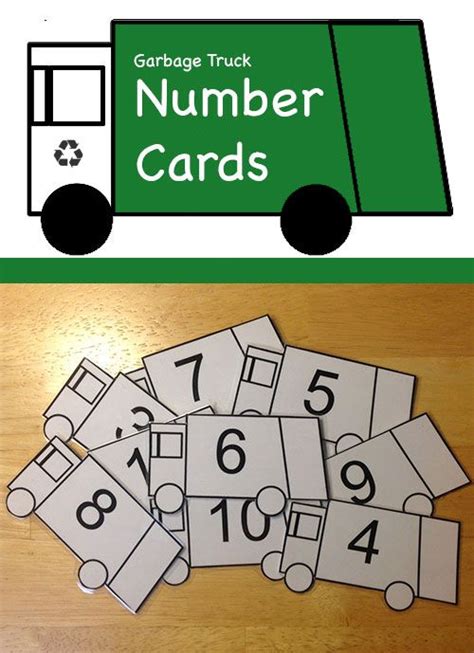 Garbage Truck Number Recognition Schoolhouse Toys Garbage Truck