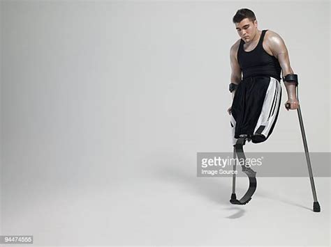 Amputee Crutches Photos And Premium High Res Pictures Getty Images