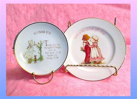 holly hobbie two small porcelain holly hobbie plates earl… flickr