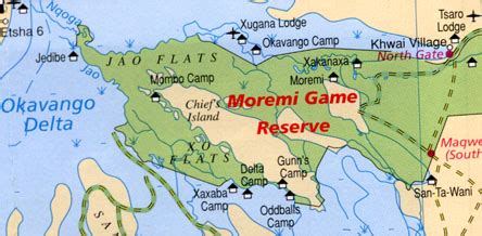 Moremi Game Reserve Map Location Of The Study Area Ng Ng And