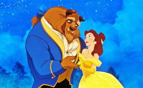 Walt Disney Production Cels The Beast And Princess Belle Walt Disney
