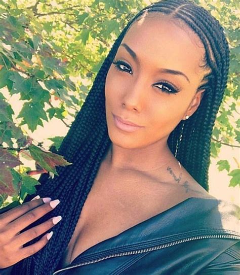 Cornrow hairstyles will most likely never go out of fashion, and it just so happens that they are perfect for people with round faces. Beautiful Cornrow Hairstyle. Mixed with a combination of ...