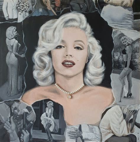 Marilyn Monroe Collage Famous Person Acr Painting By Mayya Batulina Artmajeur