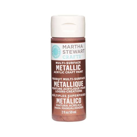Martha Stewart Crafts 2 Oz Rust Multi Surface Metallic Acrylic Craft