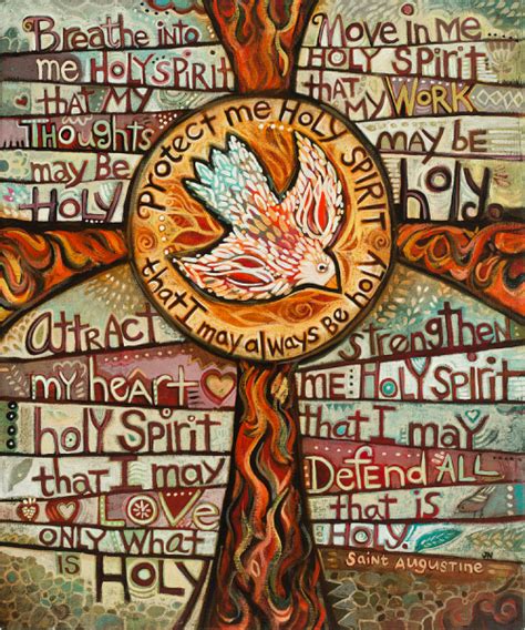 Global Christian Worship ‘holy Spirit Prayer By St Augustine Art