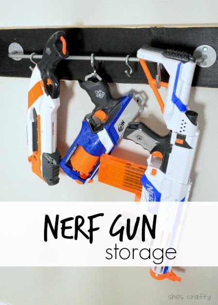 Make your own homemade diy gun safe with our 9 different home project plans. Nerf storage ideas! - A girl and a glue gun