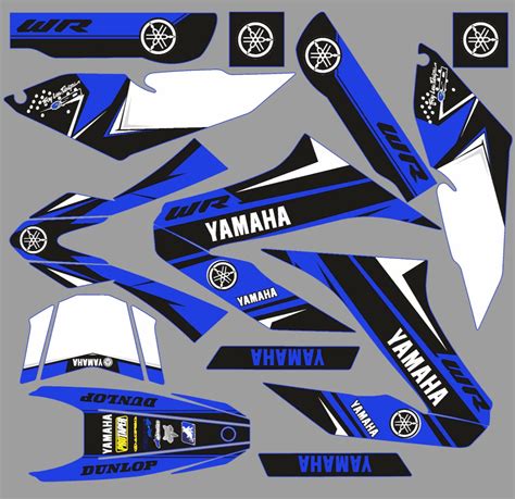 Graphic Kit Yamaha Wr Factory Purple Kitdeco Moto Fr