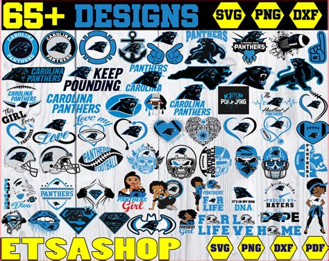 Carolina Panthers Svg Png Nfl Svg Bundle Nfl Logo Svg Digital