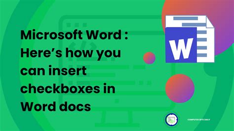 Microsoft Word Heres How You Can Insert Checkboxes In Word Docs