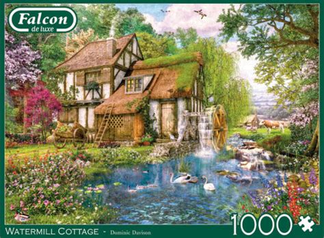New Watermill Cottage By Dominic Davison 1000 Piece Puzzle By Falcon