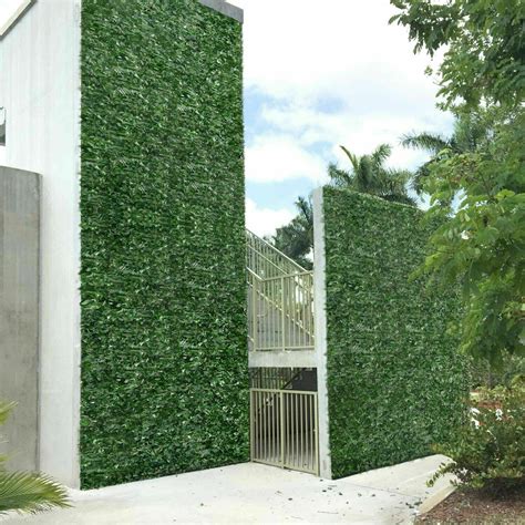 Artificial Fake Ivy Leaf Hedge Privacy Screening Garden