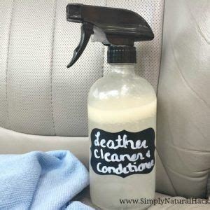 When it comes to leather, you're better off using either water or cleaning products specifically designed for you can also dampen a cloth with leather cleaner—but if you're using a product that comes in a spray bottle, spray it onto the cloth first rather than directly onto. DIY Leather Cleaner & Conditioner | Recipe | Leather ...