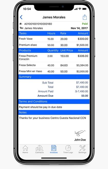 Whether you're a contractor or freelancer, one of the most important aspects of running a successful business is invoicing clients on time. Best & Professional Invoice App | Moon Invoice - Easy ...