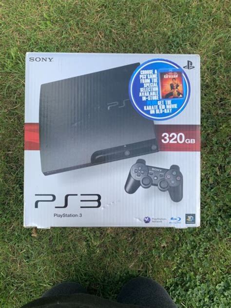 Sony Playstation 3 Slim 320gb Console Charcoal Black For Sale Online