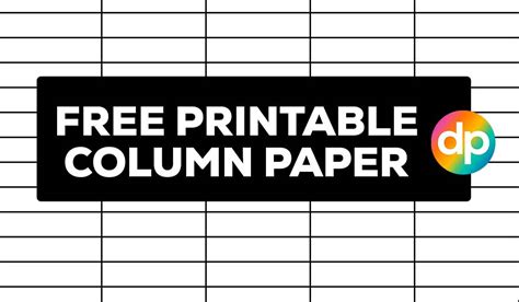 Printable 6 Column Chart