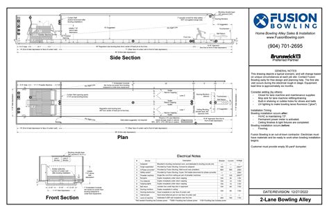 Bowling Alley Lane Dimensions Fusion Bowling