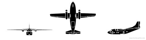 Fairchild 123b Provider Aircraft Drawings Dimensions Figures