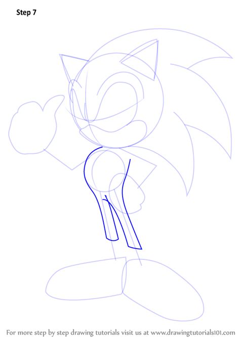 Learn How To Draw Sonic Sonic The Hedgehog Step By Step Drawing Tutorials