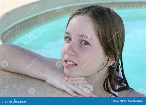 Teen Girl Swimming Stock Photo Cartoondealer Com