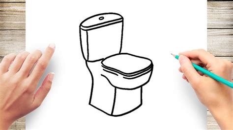 How To Draw Toilet Step By Step Youtube