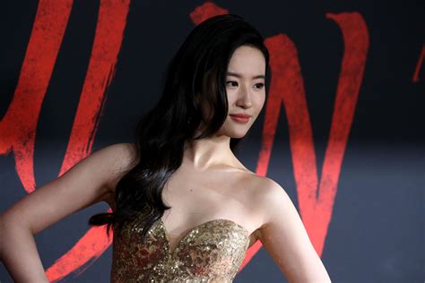 liu yifei dazzles in elie saab couture at ‘mulan premiere