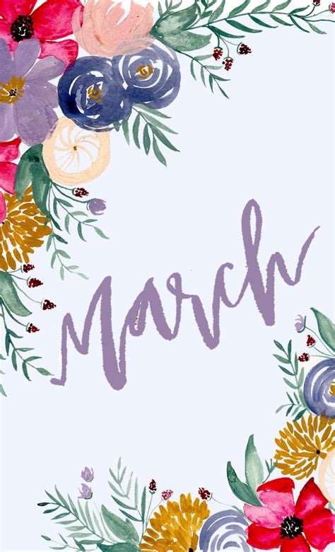 Hello March Monthly Desktop Download Shannon Kirsten Studio Hello