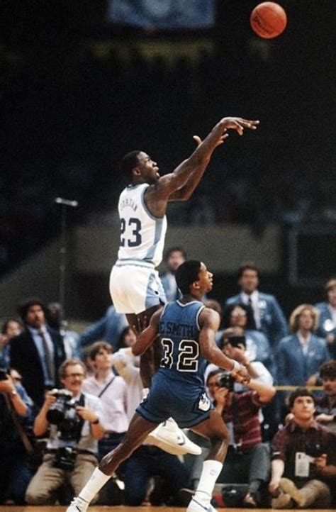 Michael Jordan This Is The Game Winning Shot To Win The 1982 Ncaa